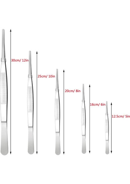 1 Adet 20CM 5/6/8/10/12 Inç Paslanmaz Çelik Fabrikası Cımbız Düz Cımbız Besleme Maşası Akvaryum Cımbız Bahçe Balık Tankı Için Su (Yurt Dışından) fiyatları