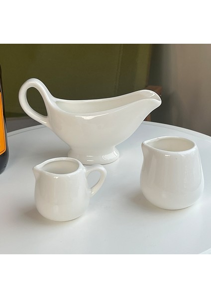 1 Adet Yaratıcı Saf Beyaz Seramik Kahve Küçük Süt Kupası Pot Pot Biftek Sos Kulplu Fincan Boyutu Şeker Kavanozu Süt Kaşığı Gaga Bardak (Yurt Dışından) fırsatları