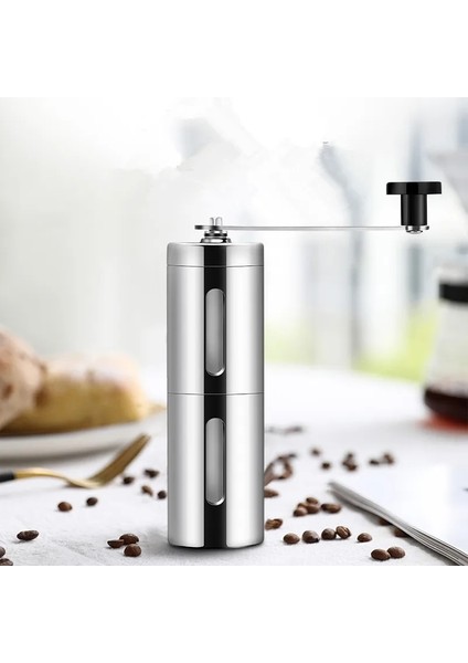 Siyah Manuel Kahve Değirmeni Mini Paslanmaz Çelik Ayarlanabilir El El Yapımı Kahve Çekirdeği Çapak Öğütücüler Değirmen Öğütücüler Kahve Mutfak Aletleri (Yurt Dışından) fiyatları