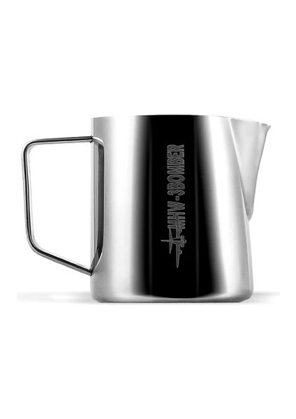 Parlak 500ML Koffie Melk Opschuimen Werper Kruik Roestvrij Staal Dampende Melkopschuimer Kruik Espresso Barista Melk Pot Latte Kan 400/500/60 (Yurt Dışından)