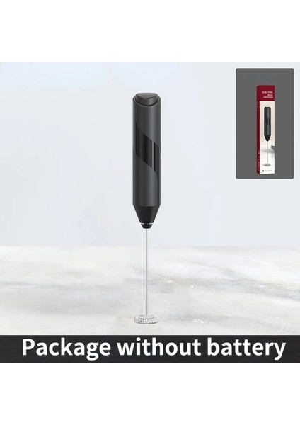 Siyah Mini Blender Elektrikli Süt Köpürtücü Otomatik Çırpma Kahve Çeker Süt Köpürtücü Makinesi Cappuccino Köpük Çırpıcı El Mikseri Kreması (Yurt Dışından)