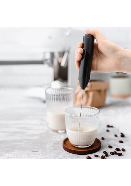 Siyah Mini Blender Elektrikli Süt Köpürtücü Otomatik Çırpma Kahve Çeker Süt Köpürtücü Makinesi Cappuccino Köpük Çırpıcı El Mikseri Kreması (Yurt Dışından) modelleri