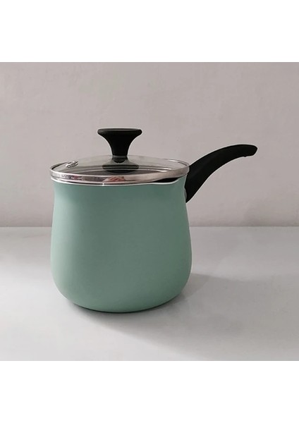 800ML Yeşil Kapaklı 680ML/800ML Türk Cezvesi Gaz Sobası Isıtma Süt Tenceresi Tıbbi Taş Kaplama Gıda Takviyesi Pot Küçük Cezve (Yurt Dışından)