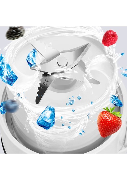 Pembe Taşınabilir Blender Bardak Kişisel Blender Paslanmaz Çelik Iki Bıçaklı Kesici Kafa Meyve Suyu Mikseri ile Sağlıklı Smoothie Yapımcısı Olun (Yurt Dışından)