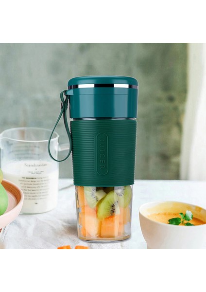 Pembe Taşınabilir Blender Bardak Kişisel Blender Paslanmaz Çelik Iki Bıçaklı Kesici Kafa Meyve Suyu Mikseri ile Sağlıklı Smoothie Yapımcısı Olun (Yurt Dışından)