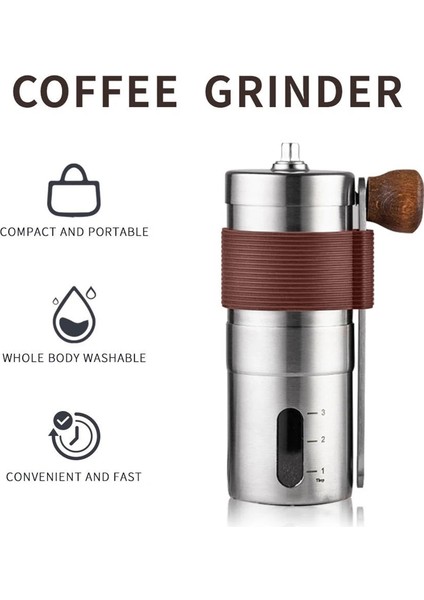 Siyah Manuel Kahve Değirmeni Paslanmaz Çelik El El Yapımı Kahve Çekirdeği Ev Değirmenleri (Yurt Dışından) fiyatları