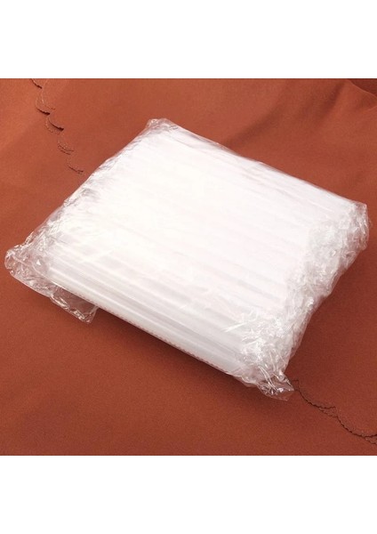 Şeffaf Renk 300 Adet Smoothie Jumbo Saman Şeffaf Plastik Pipet Milkshake Kabarcık Çay Jumbo Payet Meyve Sallar (Yurt Dışından)