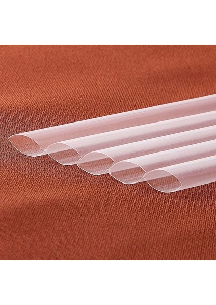 Şeffaf Renk 300 Adet Smoothie Jumbo Saman Şeffaf Plastik Pipet Milkshake Kabarcık Çay Jumbo Payet Meyve Sallar (Yurt Dışından)