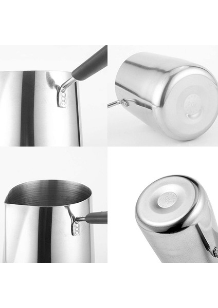 Gümüş 600ML 2x Paslanmaz Çelik Tereyağı ve Kahve Isıtıcı, Türk Cezvesi, Mini Tereyağı Eritme Potası ve Sütlük Borulu -(600ML) (Yurt Dışından) fırsatları