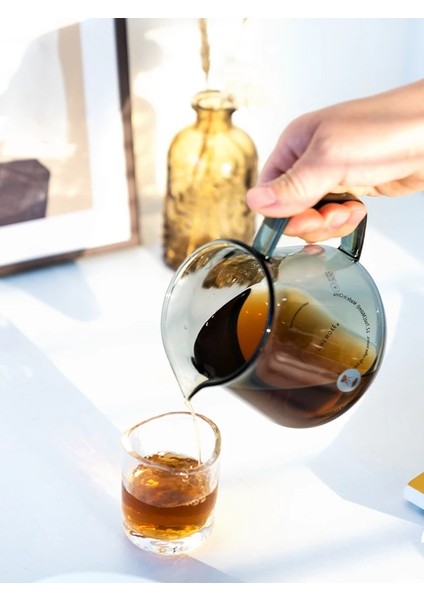 600ML Siyah Tımemore Mağaza Kahve Çaydanlık 360ML 600ML Süt Kupalar Mutfak Için Sözleşmeli Ücretsiz Hediye Cam Kapaklı Silikon Halka (Yurt Dışından)