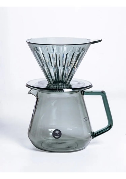600ML Siyah Tımemore Mağaza Kahve Çaydanlık 360ML 600ML Süt Kupalar Mutfak Için Sözleşmeli Ücretsiz Hediye Cam Kapaklı Silikon Halka (Yurt Dışından)