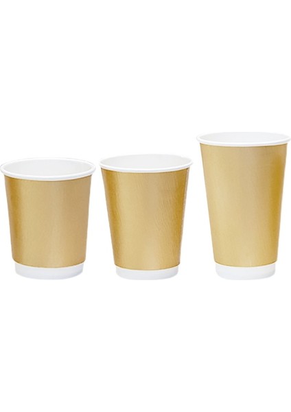 8 Oz Gümüş 100 Adet 100 Adet/paket 4/8 Oz Tek Kullanımlık Altın Kağıt Bardak Içi Boş Çift Katmanlı Isı Yalıtımı Fırçalanmış Kağıt Bardak Kahve Fincanı (Yurt Dışından) modelleri