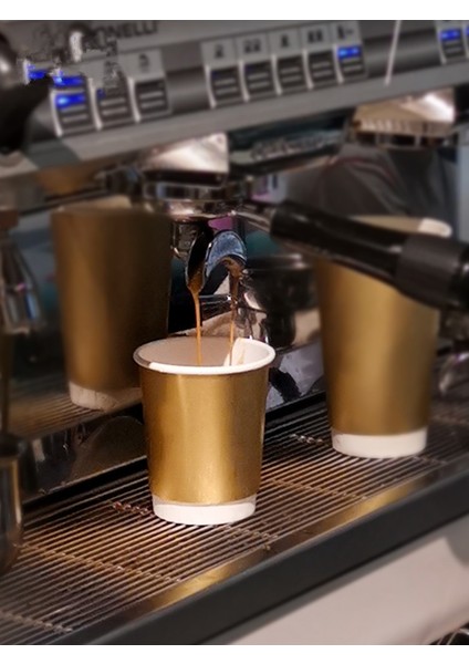 8 Oz Gümüş 100 Adet 100 Adet/paket 4/8 Oz Tek Kullanımlık Altın Kağıt Bardak Içi Boş Çift Katmanlı Isı Yalıtımı Fırçalanmış Kağıt Bardak Kahve Fincanı (Yurt Dışından) fırsatları