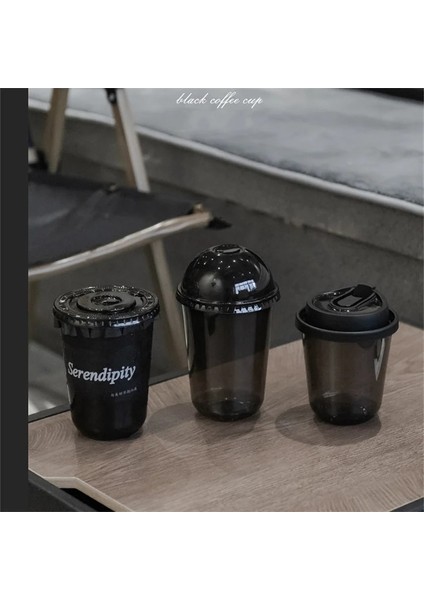 500ML Düz Kapak 50 Adet Lbsısı Life 50 Adet 89 Kalibre Tek Kullanımlık Soğuk Içecek Bardağı Siyah Pet U-Şekilli Bardak Latte Buzlu Kahve Süt-Çay Paketi Paket Servis Bardağı (Yurt Dışından) fırsatları