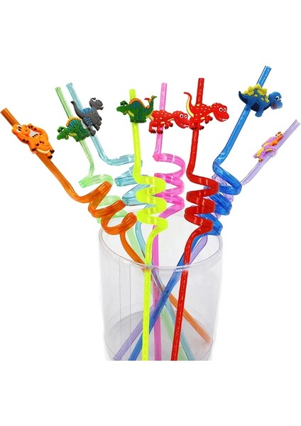 Stil 3 8 Adet 25 cm Yeniden Kullanılabilir Dinozor Pipetler Plastik Pipet Çocuklar Için Doğum Günü Partisi Süslemeleri Dino Doğum Günü Parti Malzemeleri (Yurt Dışından) fiyatları