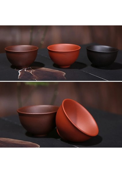 M Mor 4 Adet 55 ml 4 Adet/grup Çin Çin Kung Fu Çay Bardağı (30,55,75 Ml) Üç Farklı Renk Yixing Mor Kil Çay Fincanı Seti Bardak Çay Için (Yurt Dışından) fiyatları