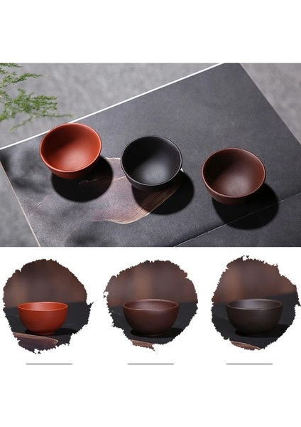 M Mor 4 Adet 55 ml 4 Adet/grup Çin Çin Kung Fu Çay Bardağı (30,55,75 Ml) Üç Farklı Renk Yixing Mor Kil Çay Fincanı Seti Bardak Çay Için (Yurt Dışından) modelleri