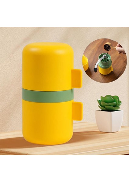 Sarı El Kahve Değirmeni Basit Kullanım Kahve Değirmeni Ergonomik Saplı Kahve Yapma Food Grade El Kahve Değirmeni (Yurt Dışından)