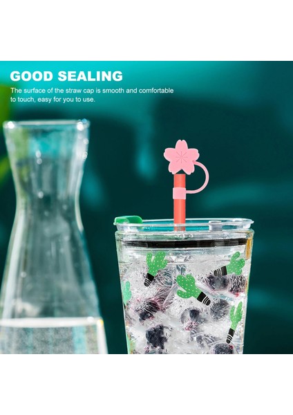 Pembe Kiraz Çiçekleri 2 Adet Güzel Sakura Dekor Yaratıcı Bardak Aksesuarları Plastik (Pembe Sakura) (Yurt Dışından) modelleri