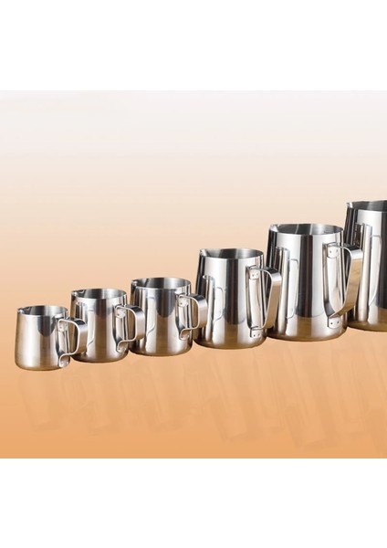 600 ml Paslanmaz Çelik Kahve Sürahi Espresso Süt Köpürtme Sürahisi Barista Zanaat Kahve Latte Süt Köpürtme Sürahi Süt Krema Köpürtücü Bardak (Yurt Dışından) modelleri