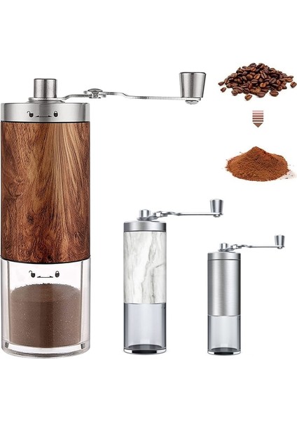 C Taşınabilir Manuel Kahve Değirmeni Paslanmaz Çelik Krank El El Kahve Değirmeni Mutfak Aracı Öğütücü Kahveler Baharat Öğütücüler (Yurt Dışından) modelleri