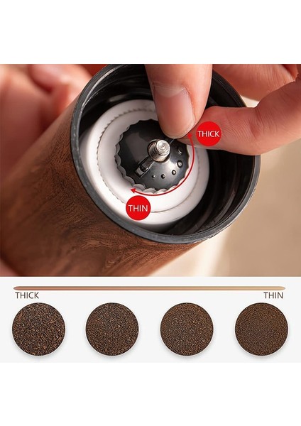 C Taşınabilir Manuel Kahve Değirmeni Paslanmaz Çelik Krank El El Kahve Değirmeni Mutfak Aracı Öğütücü Kahveler Baharat Öğütücüler (Yurt Dışından) indirimleri