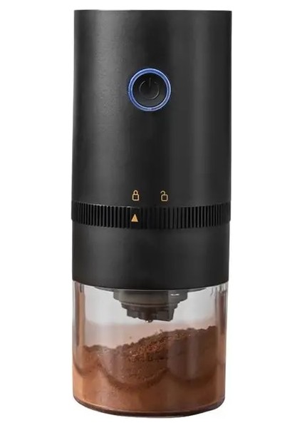 Siyah HB985 120 ml Taşınabilir Çapak Öğütücü Elektrikli Kahve Değirmeni Ayarlanabilir Öğütme Seramik Konik Espress Damla Basın Üzerine Dökün (Yurt Dışından)