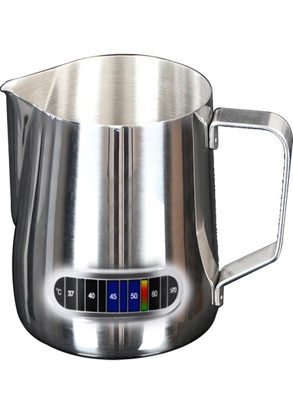 350 ml 350/600 ml Paslanmaz Çelik Süt Köpürtücü Sürahi Termometre Göstergesi ile Süt Sürahi Barista Kahve Latte Sanat Fincan Süt Sürahisi (Yurt Dışından) fiyatları