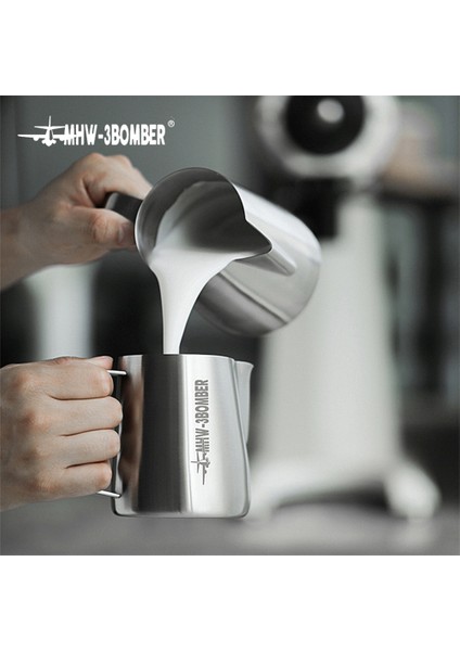Simli 350ML Kahve Süt Sürahisi 350/450/600/700ML Paslanmaz Çelik Köpürtme Sürahi Çekme Çiçek Fincan Süt Köpürtücü Kupa Espresso Bardakları Barista Için (Yurt Dışından) fırsatları