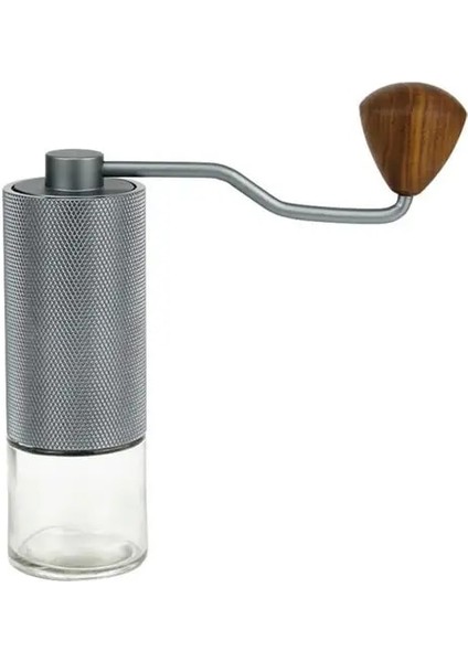 02 Manuel Kahve Değirmeni El Kahve Çekirdeği Çapak Öğütücüler Cnc Paslanmaz Çelik Çekirdek R02 Manuel Öğütücü Gri Ev Coffeeware (Yurt Dışından)