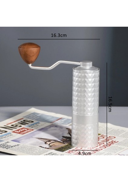 Siyah 25G Manuel Kahve Öğütücü, Paslanmaz Çelik 5 Açılı Çapak, Dahili Çift Rulman Konumlandırma, Yüksek Kaliteli Taşınabilir Manuel Öğütücü (Yurt Dışından) modelleri