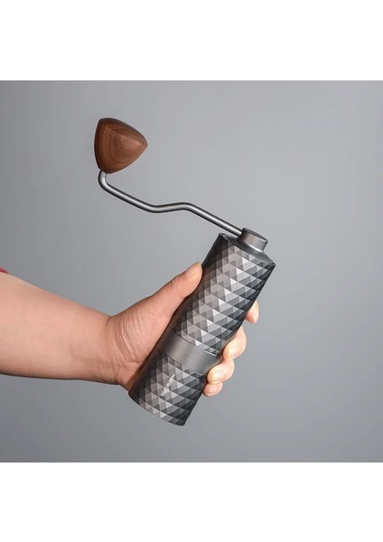 Siyah 25G Manuel Kahve Öğütücü, Paslanmaz Çelik 5 Açılı Çapak, Dahili Çift Rulman Konumlandırma, Yüksek Kaliteli Taşınabilir Manuel Öğütücü (Yurt Dışından) fırsatları