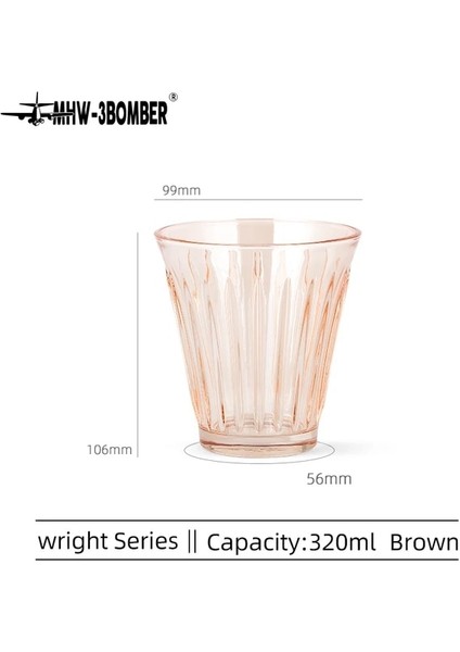 Kahverengi 320 ml Mhw-3bomber Wright Kahve Bardağı 320 ml Bardak Çay Kupaları Barista Araçları Latte Lungo Espresso Bira Damlama Kahve (Yurt Dışından) fiyatları