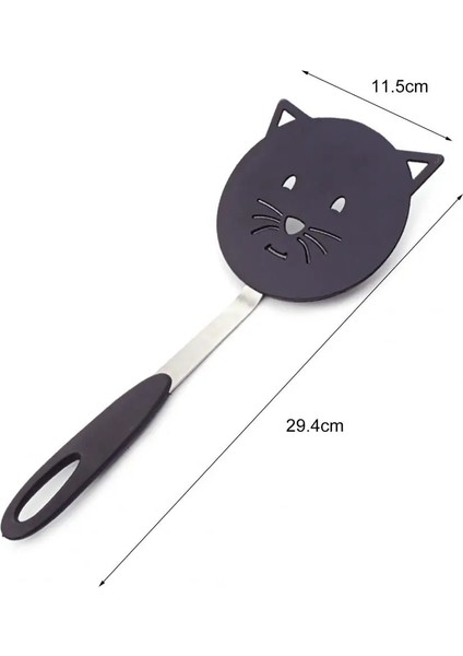 Turuncu Spatula Naylon Sızdıran Spatula Kedi Karikatür Tavada Kızartma Spatula Ev Yapışmaz Tava Zarar Vermez Spatula Kitchware Mutfak Eşyaları (Yurt Dışından) fiyatları