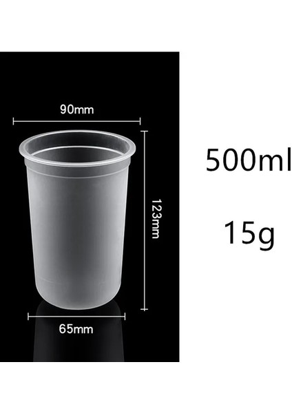 Cup7 50 Adet 50 Adet Yüksek Kaliteli Kalın Şeffaf Plastik Bardaklar 500 ml 700 ml Tek Kullanımlık Kahve Fincanı Doğum Günü Partisi Soğuk Sıcak Içecek Bardak Şekeri (Yurt Dışından)