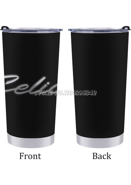 20 Oz Best Seller-Celica Logo Seyahat Kupa Paslanmaz Çelik 304 Mühürlü Kapaklar Termos Kupalar Seyahat Fincan Celica Logo Celica Logo Celica (Yurt Dışından) indirimleri