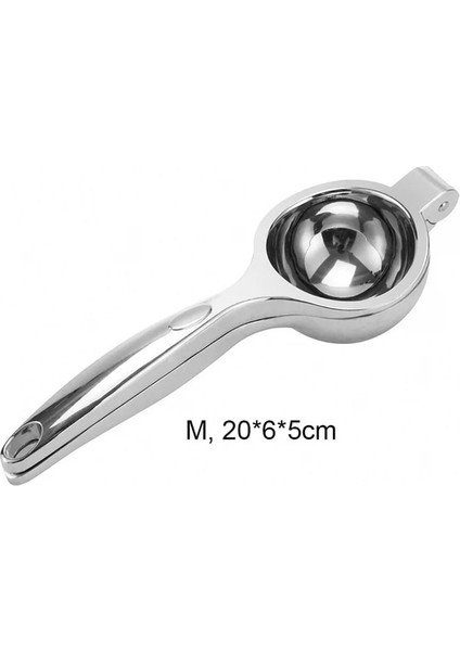 Standart M Gümüş Ev Meyve Limon Manuel Sıkacağı Narenciye Portakal El Sıkacağı Pres Makinesi Paslanmaz Çelik Dayanıklı Mutfak Aracı (Yurt Dışından)