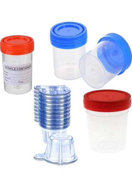 D-40ML X5PCS 5-100 Adet Tek Kullanımlık İdrar Toplama Kabı 40/60/100/120 ml (Yurt Dışından)