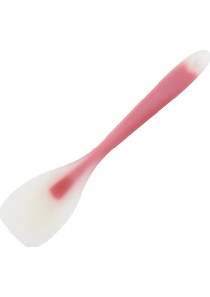 Şeffaf Kırmızı Isıya Dayanıklı Silikon Kaşık Mutfak Spatula Kızartma Tavası Kürek Karıştırma Kazıyıcı Bakeware Gereçler Kolu Kazıyıcı Tencere Aracı (Yurt Dışından)