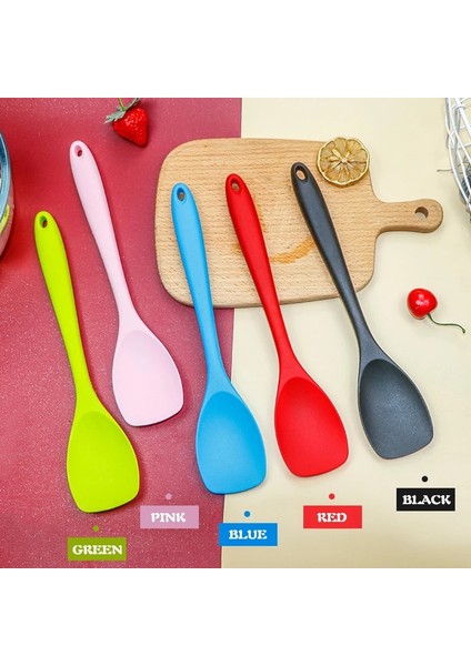 Şeffaf Kırmızı Isıya Dayanıklı Silikon Kaşık Mutfak Spatula Kızartma Tavası Kürek Karıştırma Kazıyıcı Bakeware Gereçler Kolu Kazıyıcı Tencere Aracı (Yurt Dışından) fiyatları