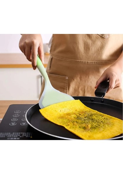 Mavi Sarı Silikon Spatula Yapışmaz Silikon Spatula Mutfak Aksesuarları Pişirme Araçları Yapışmaz Kesinlikle Güvenli Isı Direnci Çeviriciler (Yurt Dışından) fırsatları