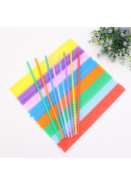 Kırmızı 100 Adet 23CM 100 Adet Payet 260MM Renk Siyah Beyaz Uzun Esnek Düğün Parti Malzemeleri Plastik Pipetler Mutfak Aksesuarları (Yurt Dışından)