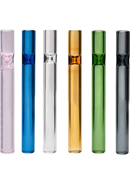 Wt 1 Adet Şeffaf Cam Tüp Pipet Yeniden Kullanılabilir Çok Renkli Cam Tüp Koruyucu Kılıf Aksesuarları Su Içme Pipeti (Yurt Dışından)