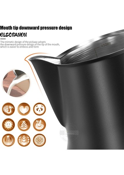 Gümüş 500 ml Süt Köpürtme Sürahisi Sürahi 350/500 ml Paslanmaz Çelik Kahve Süt Köpürtme Sürahisi Espresso Latte Sanat Barista Buhar Süt Sürahisi (Yurt Dışından) fırsatları