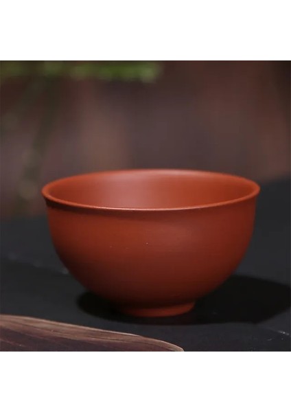 Kırmızı M 2 Adet/takım Yixing Mor Kil Çay Fincanları El Yapımı Mor Çamur Çay Bardağı Çin Kung Fu Çay Seti Doğal Çay Kase Ofis Içme Bardakları (Yurt Dışından)