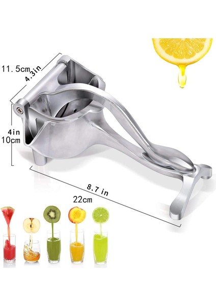 D Tipi Limon Sıkacağı Alüminyum Alaşımlı Limon Sıkacağı Manuel Sıkacağı Ağır Hizmet Tipi El Preslenmiş Meyve Sıkacağı (Yurt Dışından) fırsatları