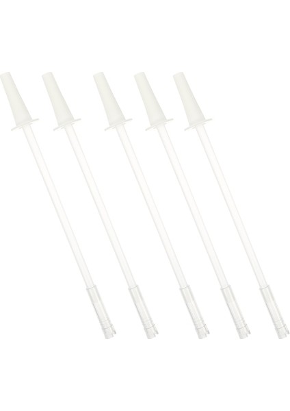 24X3X3CM 5 Takım Pot Göbek Fincan Saman Yıkanabilir Pipetler Uygun Su Şişesi Memesi Aşınmaya Dayanıklı Pp Düz Yeniden Kullanılabilir Spor Ev (Yurt Dışından)
