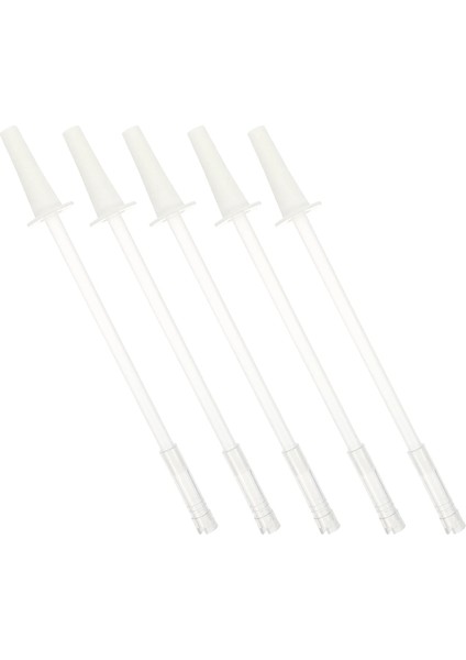 24X3X3CM 5 Takım Pot Göbek Fincan Saman Yıkanabilir Pipetler Uygun Su Şişesi Memesi Aşınmaya Dayanıklı Pp Düz Yeniden Kullanılabilir Spor Ev (Yurt Dışından)