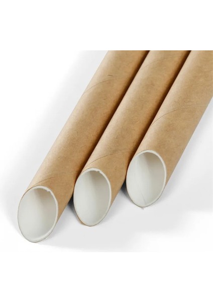 Beyaz 100 Adet 23 cm Tek Kullanımlık Kağıt Pipet Ucu Ayrı Ayrı Paketlenmiş Içecek Boba Inci Sütlü Çay Pipeti Kabarcık Çay Kağıt Payet (Yurt Dışından)