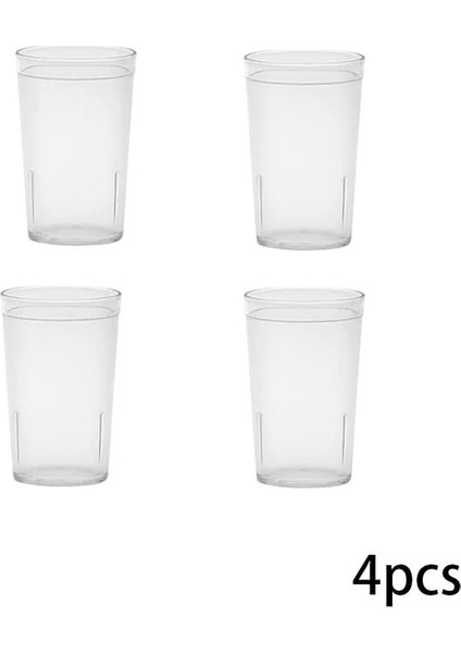 Şeffaflık 12OZ 355ML 4 Adet Yeniden Kullanılabilir Su Içme Bardağı Dayanıklı Içme Bardakları Plastik Bardak Kola Kahve Soda Parti Içecek Bardağı Içecek Aksesuarları (Yurt Dışından)